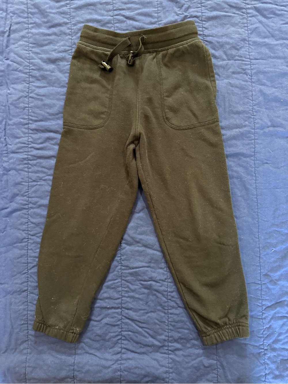 Kids Fleece Jogger Pants - Black, Gray, Light Green - Picture 5 of 8
